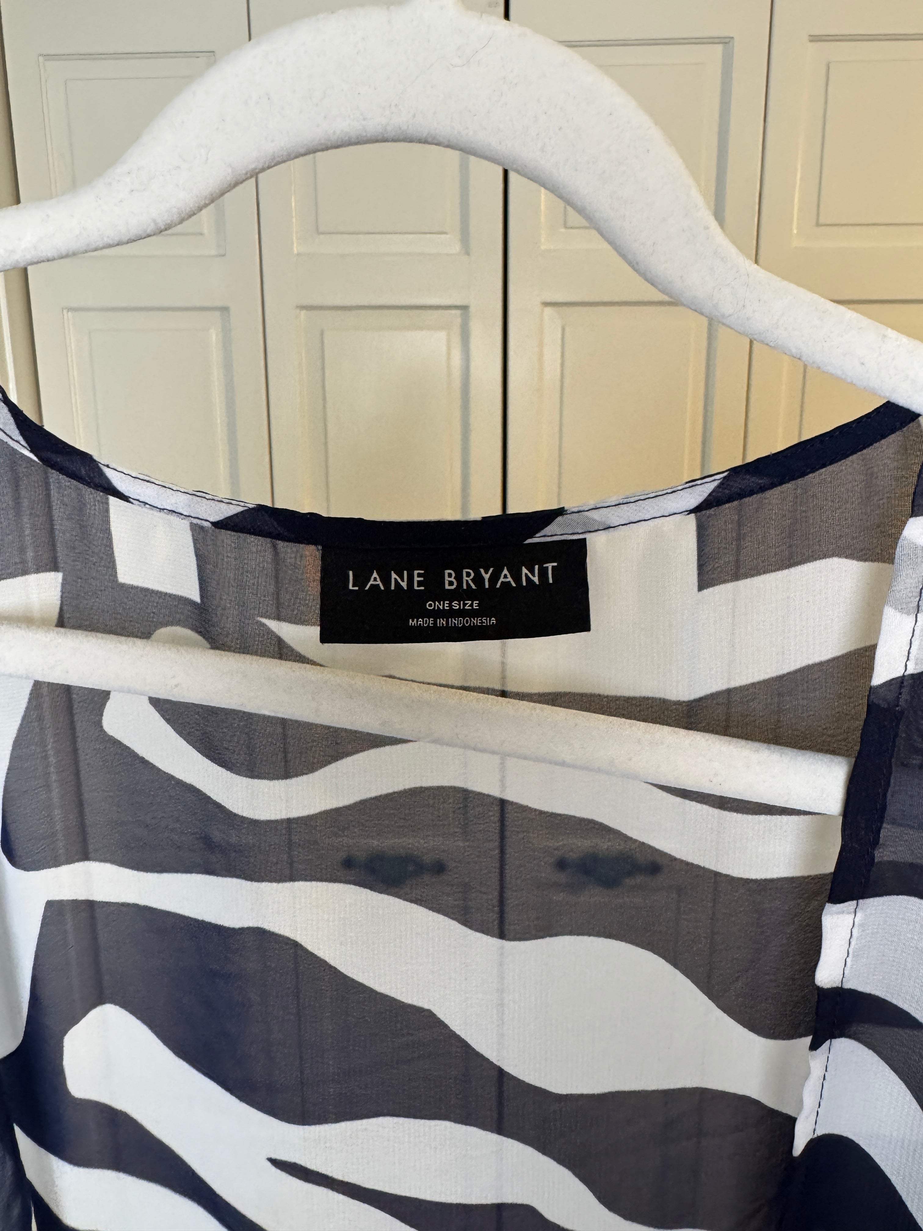 Blue & White Duster from lane Bryant pre-worn one size