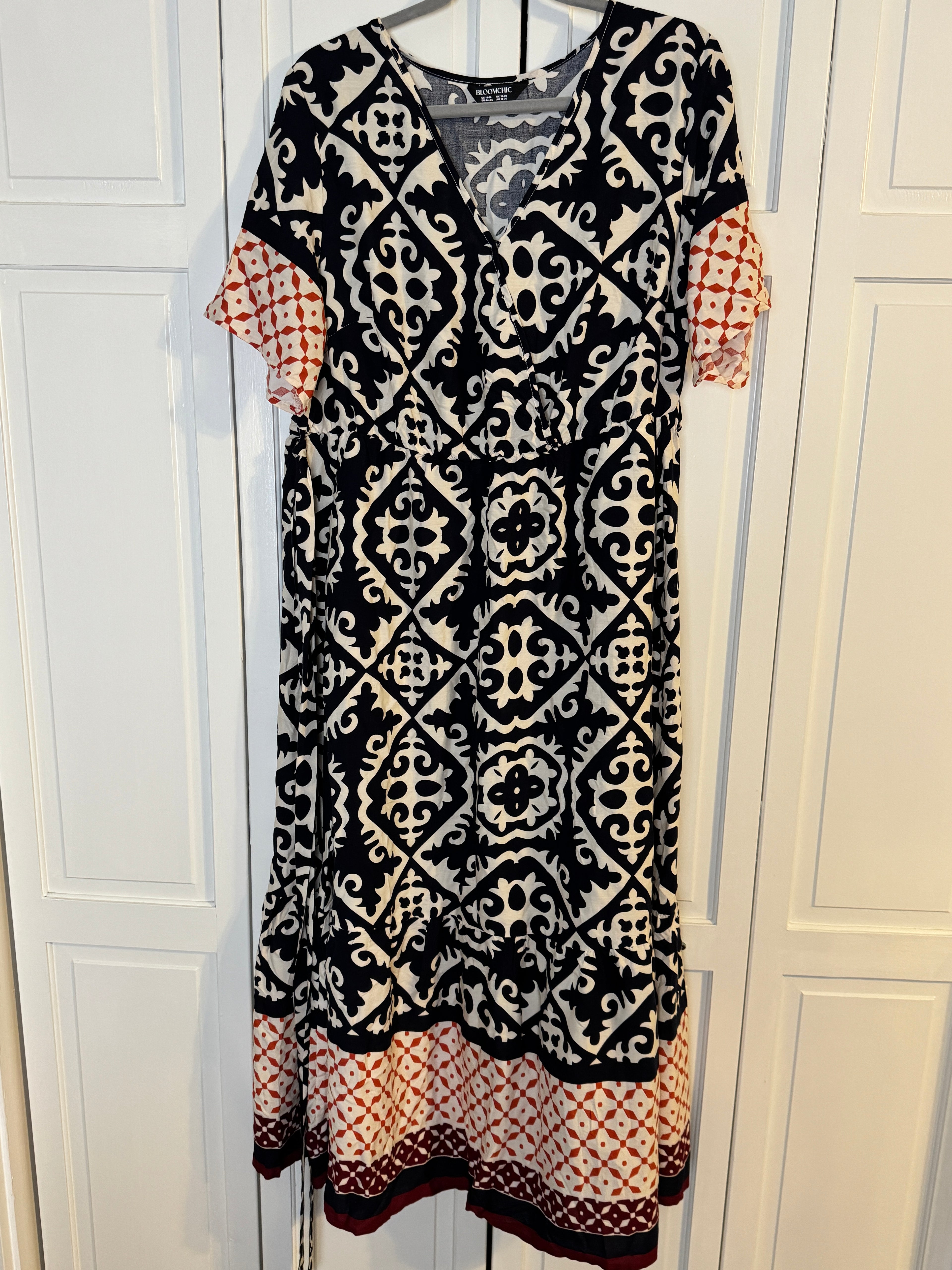 Color Patch maxi dress from bloomchic never worn size 14-16