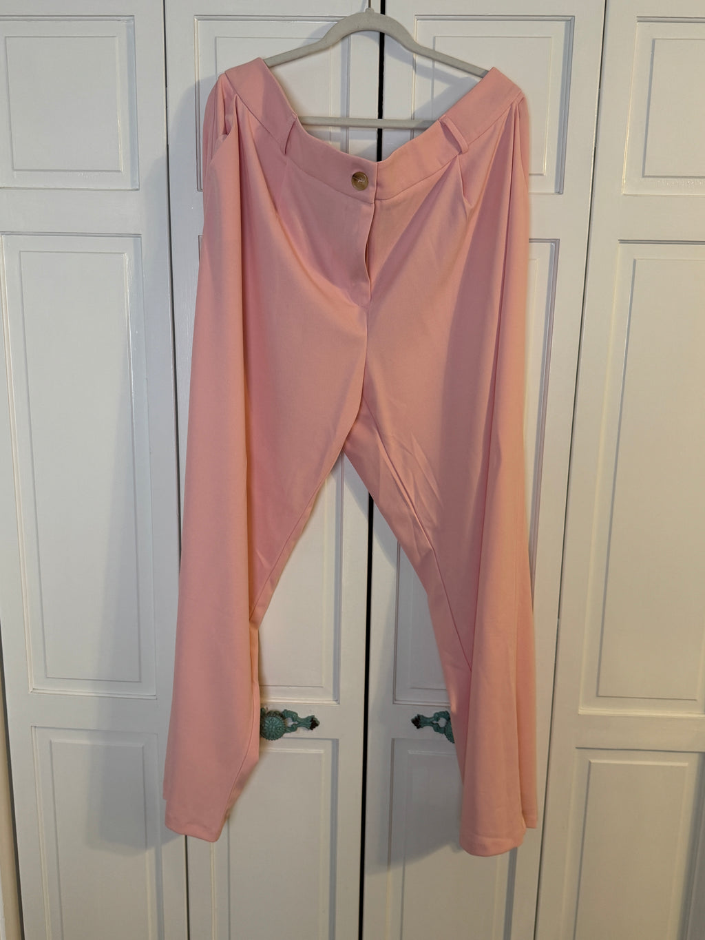 Ashley Stewart 2 piece pink pant suit never worn Size 18-20