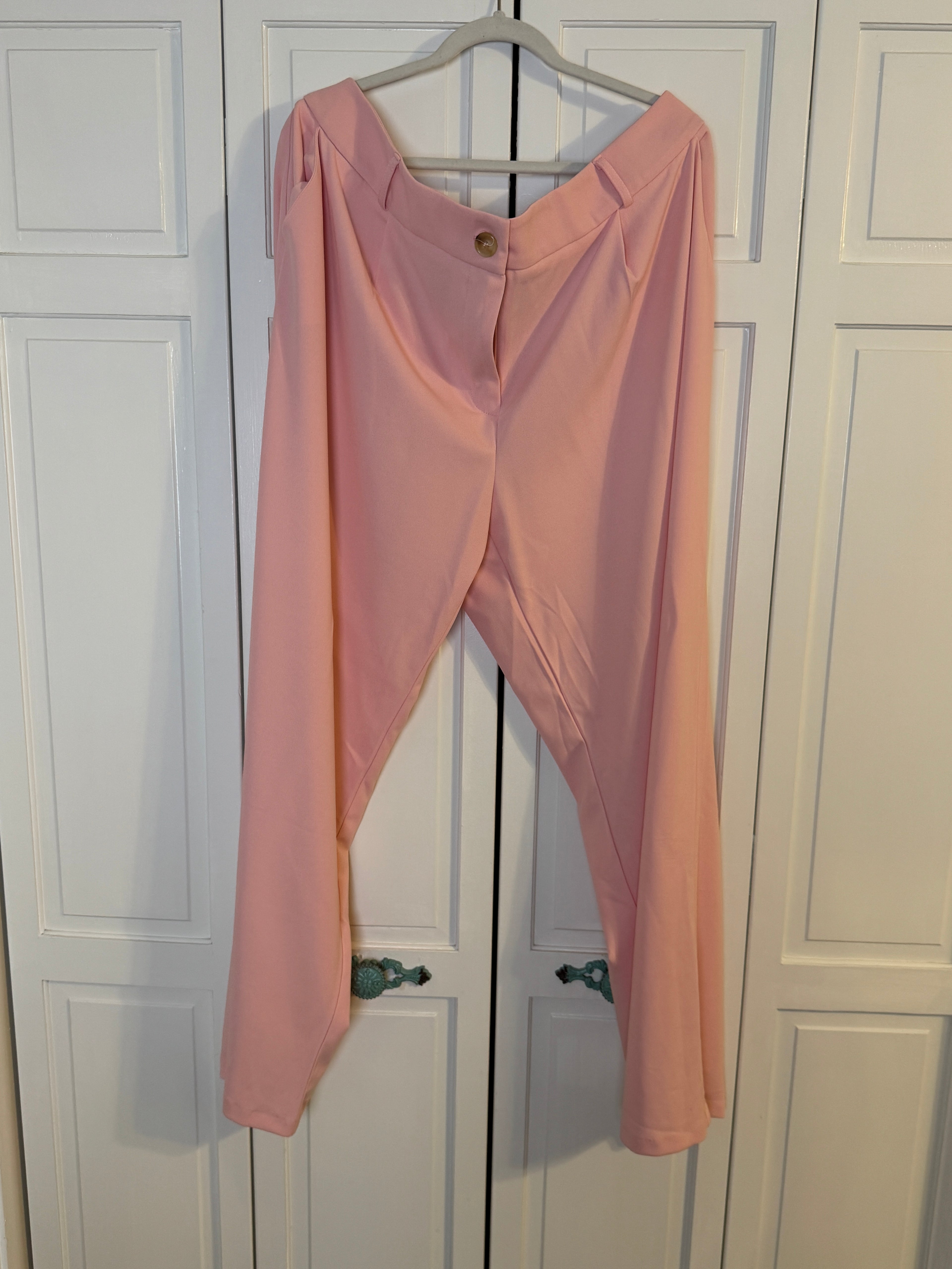 Ashley Stewart 2 piece pink pant suit never worn Size 18-20
